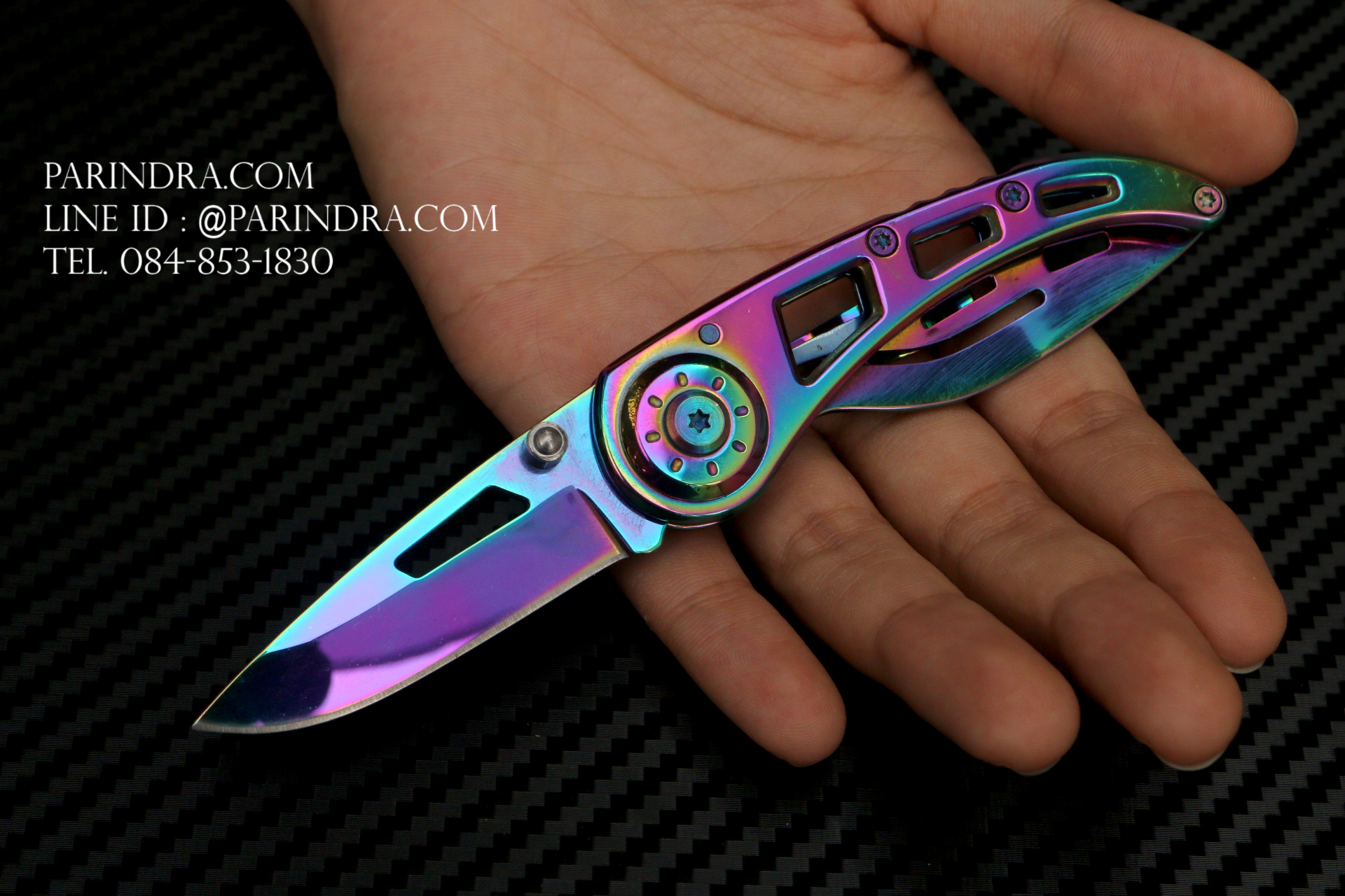 มีดพับเล็ก สีเงินเงา ขนาดเล็ก เน้นพกพา สวยงาม ราคาประหยัด