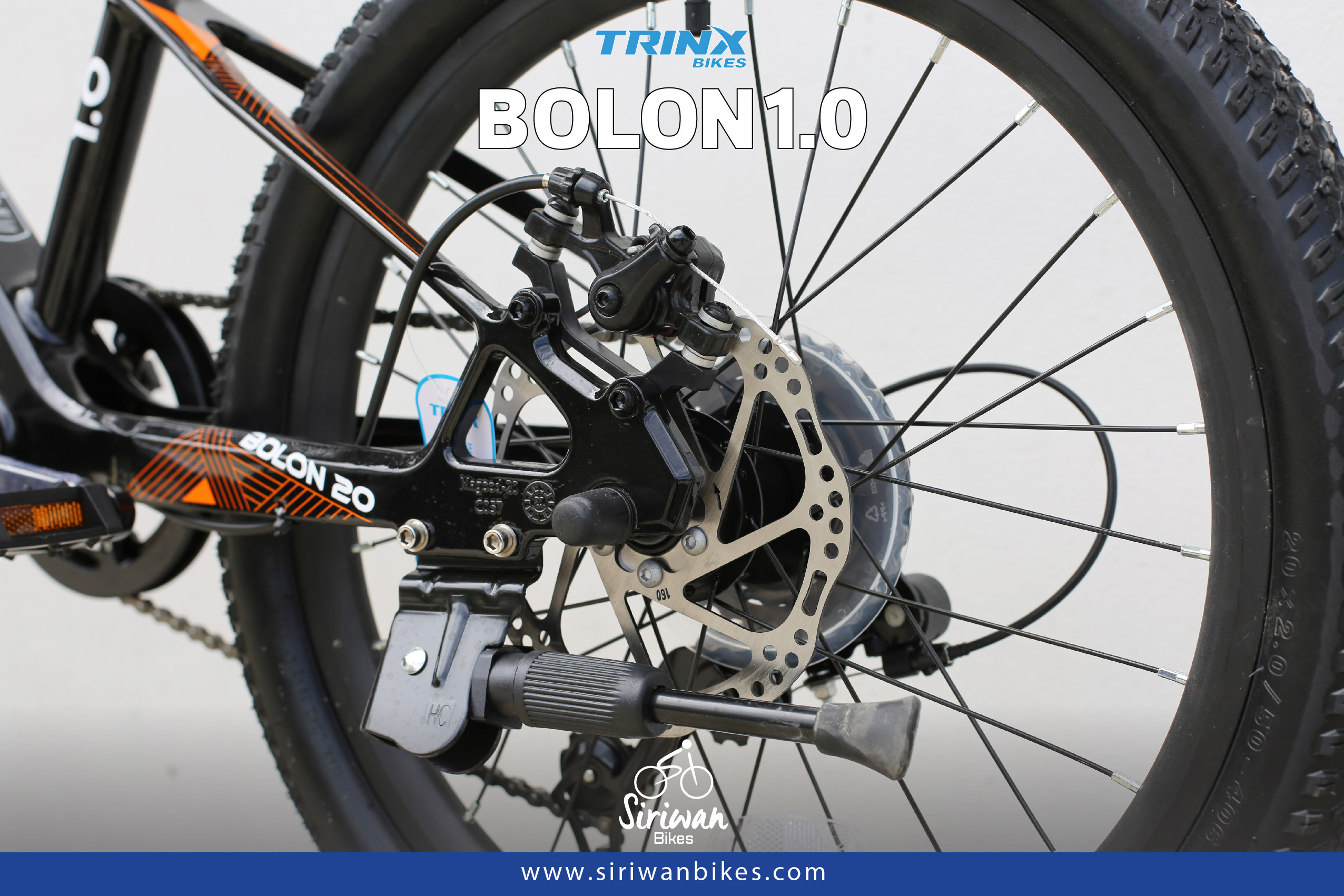 จักรยานเสือภูเขาเด็ก TRINX BOLON20-1.0 20นิ้ว เกียร์ SHIMANO 7สปีด เฟรมแม็กนีเซียม อัลลอย Alloy Mechanical Disc NEW 2023