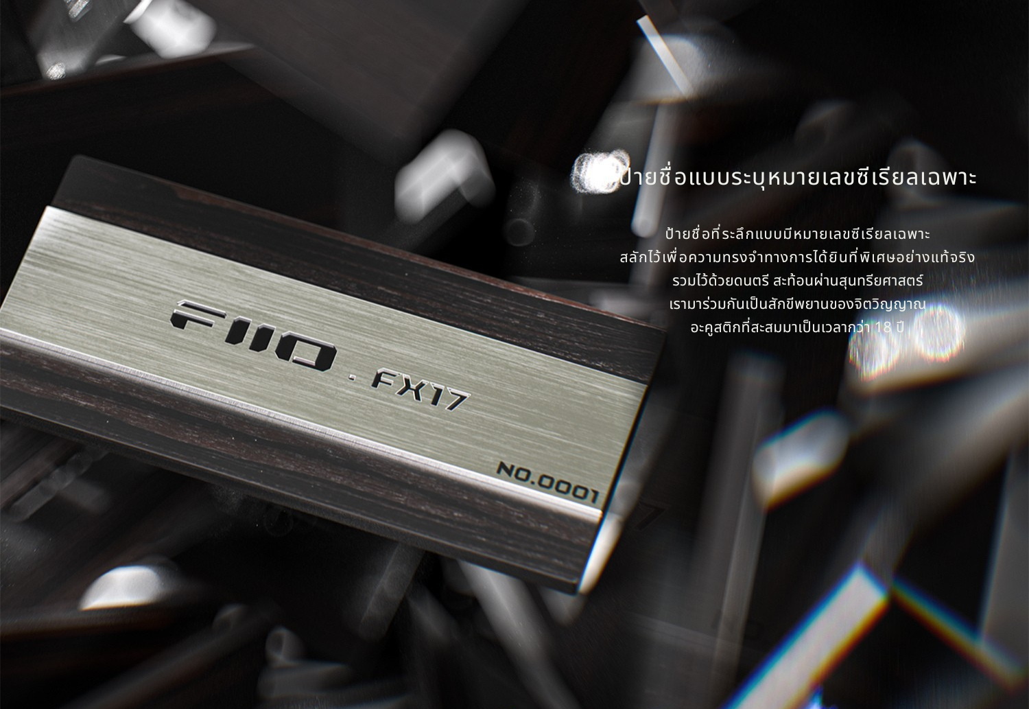 FiiO FX17 หูฟัง IEMs เรือธง 13ไดรเวอร์ 1DD+4BA+8EST บอดี้ไททาเนียม ประกันศูนย์ไทย