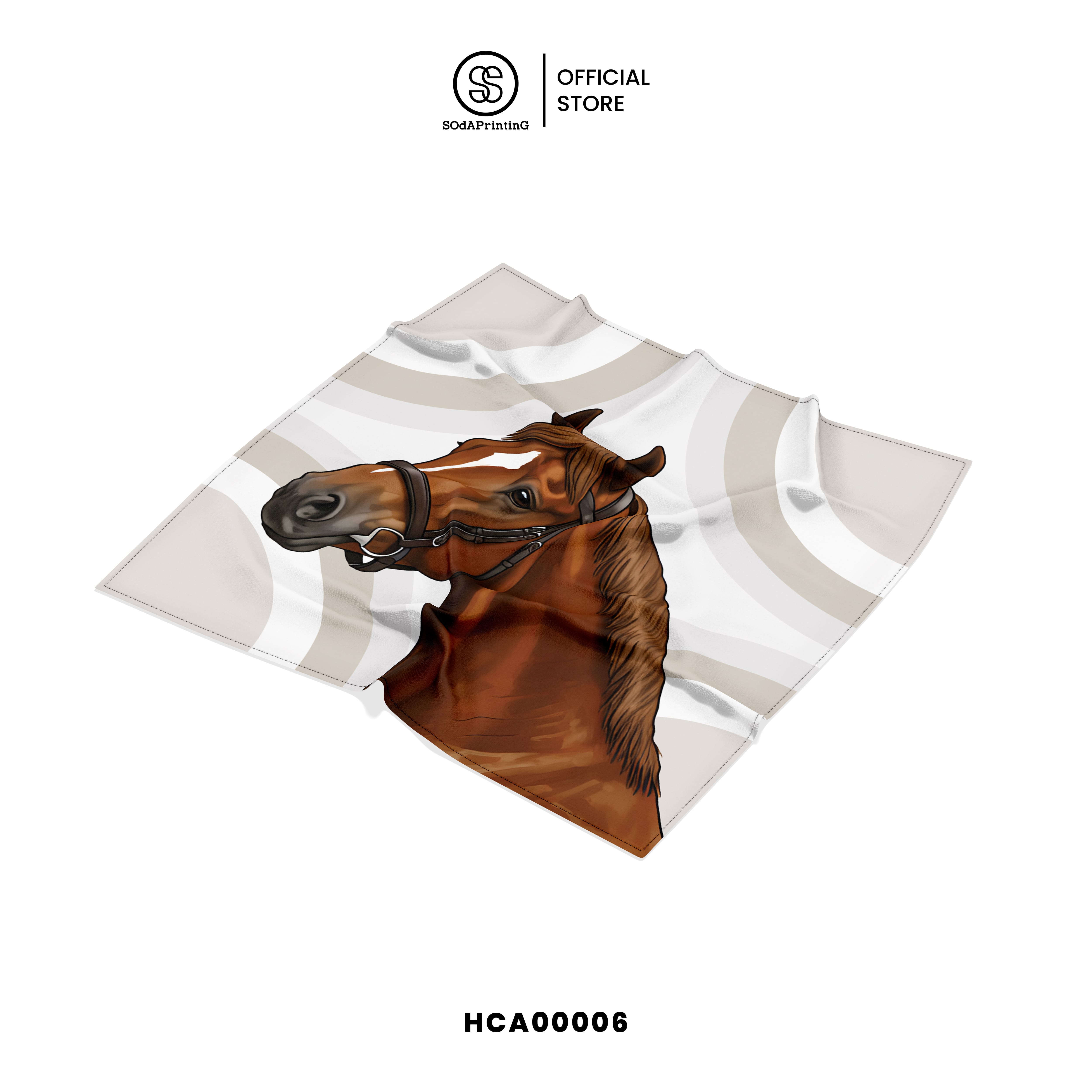 ผ้าเช็ดหน้า Celestial Horse Collection รหัส HCA00006-HCA00008 #Handkerchief #SOdAPrintinG