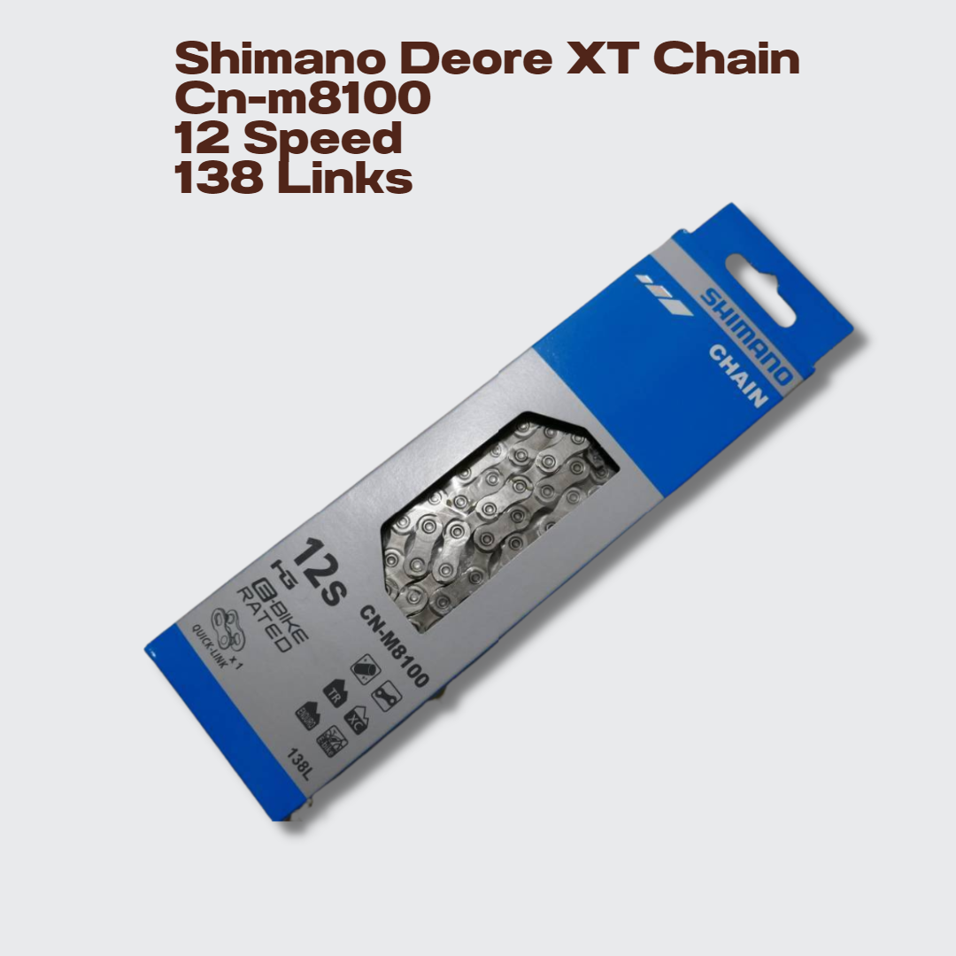 โซ่ Shimano CNM8100, 12-SPD, รุ่นปลดเร็ว, 138L, มีกล่อง