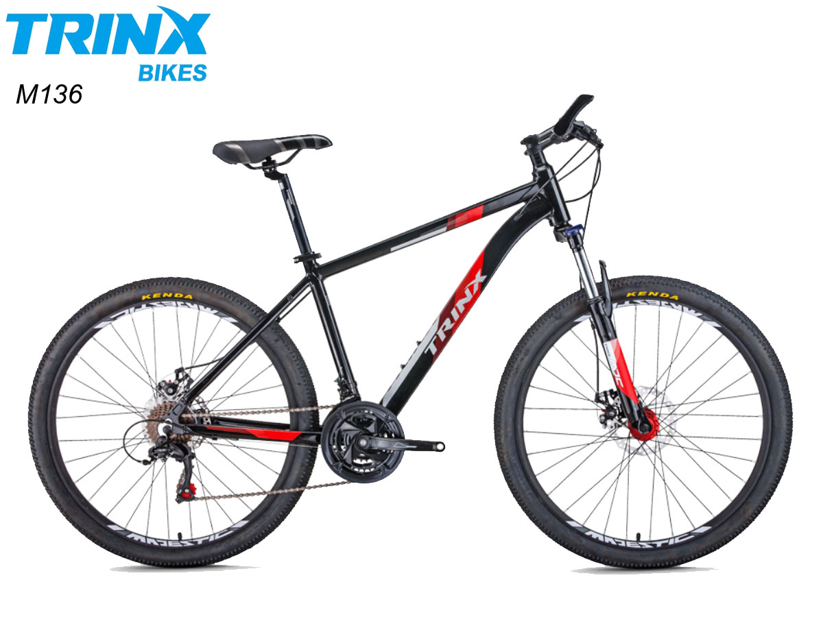 จักรยานเสือภูเขา TRINX M136 เฟรมอลู วงล้อ 26 นิ้ว เกียร์ 21 สปีด โช้คหน้า, TRINX MY2021