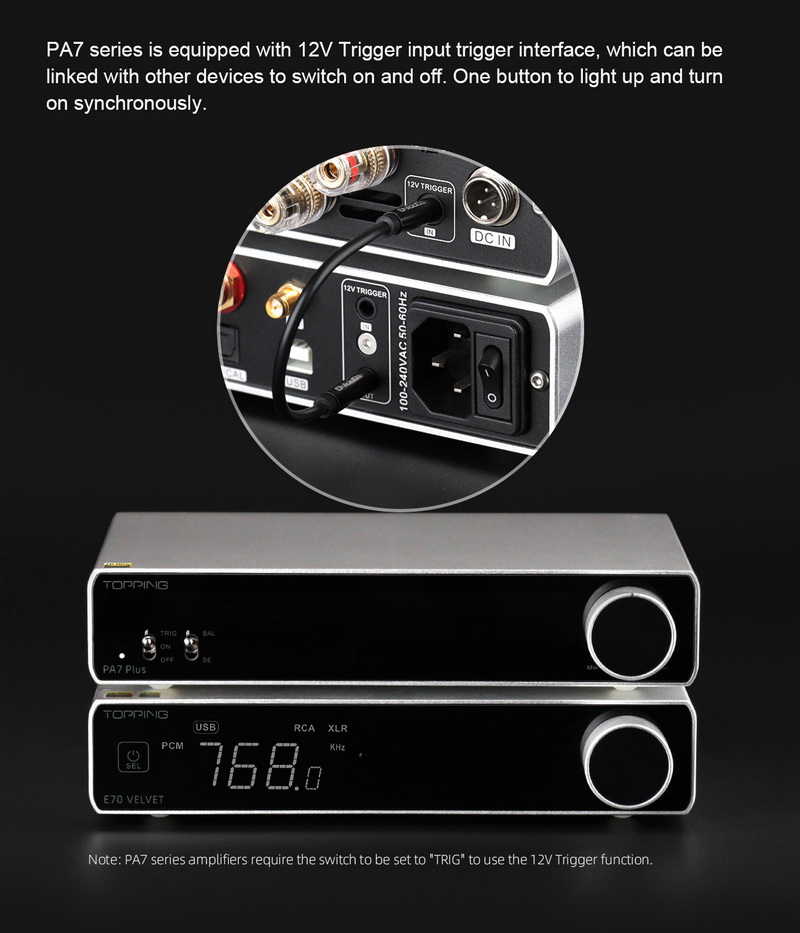 Topping PA7 Plus Power Amplifier ตั้งโต๊ะ Class D ประสิทธิภาพสูง ประกันศูนย์ไทย