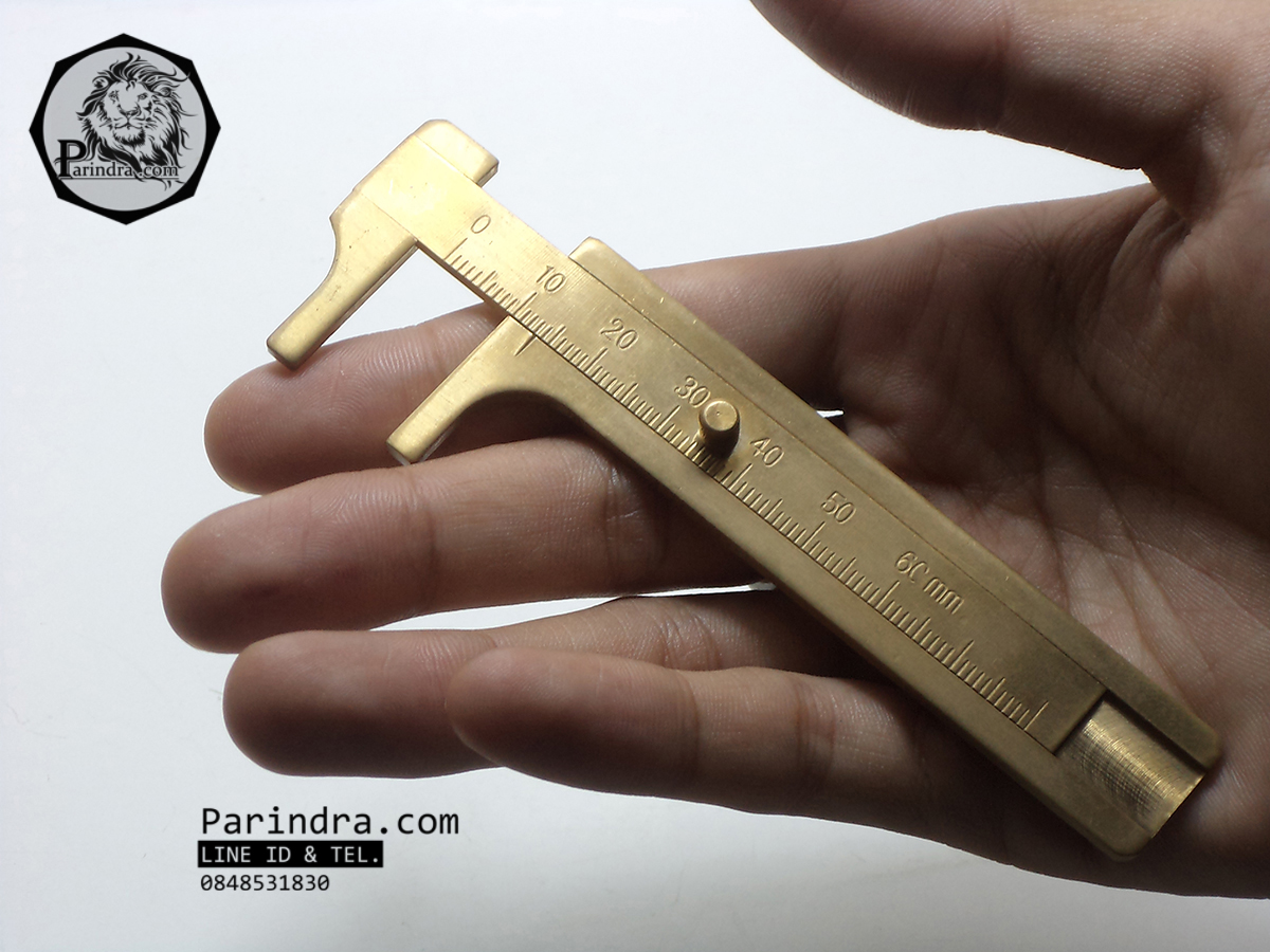 เวอร์เนียทองเหลือง Vernier Caliper cm. Single Scale ใช้วัดขนาดชิ้นส่วนต่างๆ ขนาด 8 เซนติเมตร