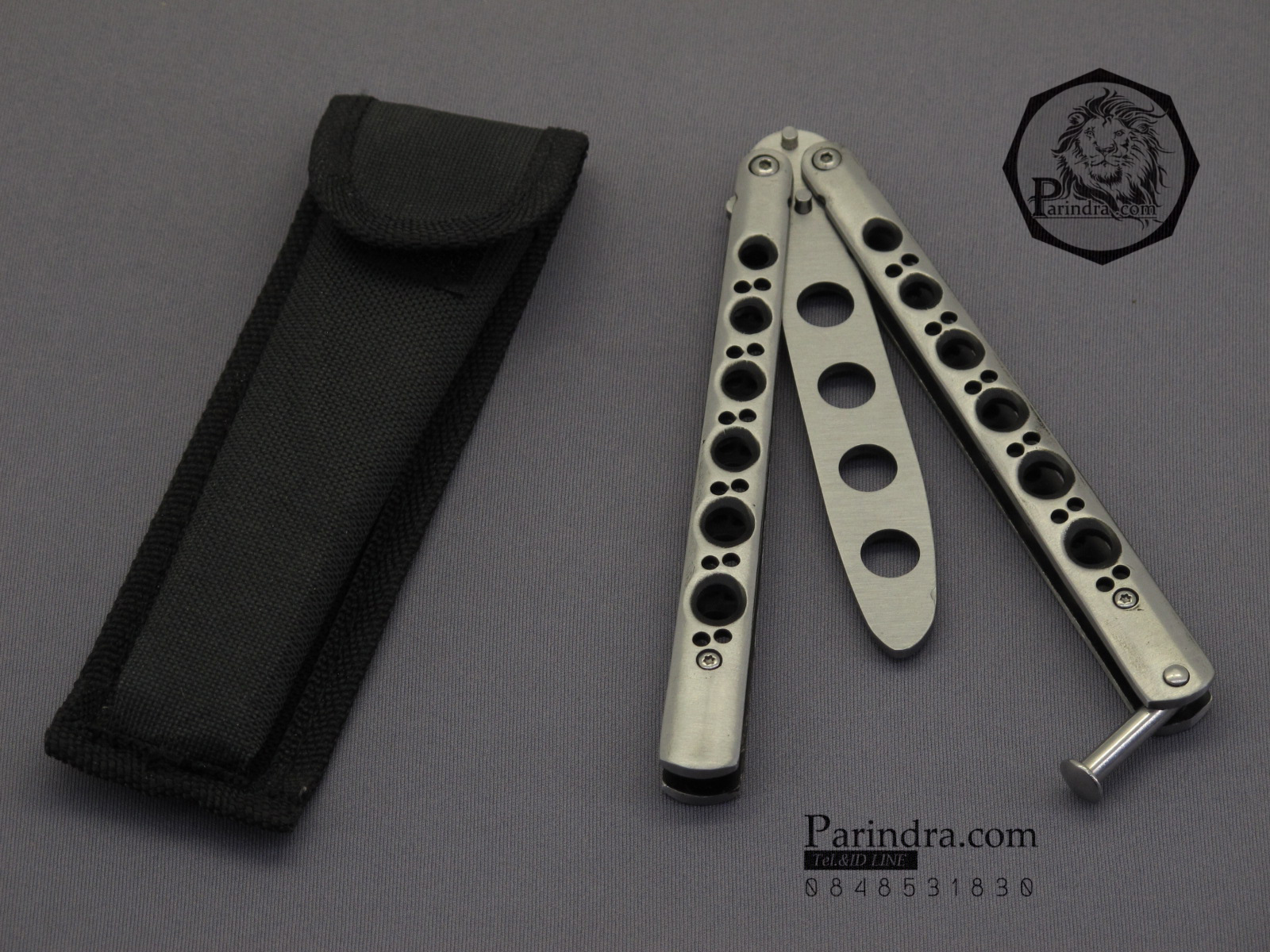 มีดบาลีซอง Balisong มีดควง มีดปีกผีเสื้อ ไม่มีคม สำหรับการฝึกควง ขนาด 9 นิ้ว BLA002
