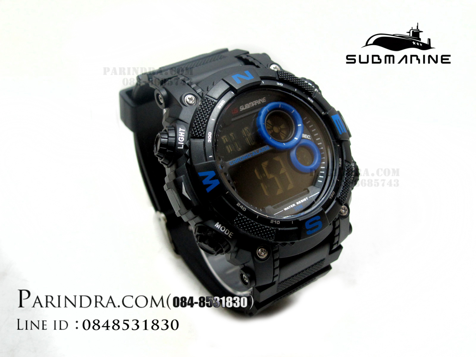 นาฬิกา US submarine TP1331M สีดำ-น้ำเงิน(พื้นดำ)