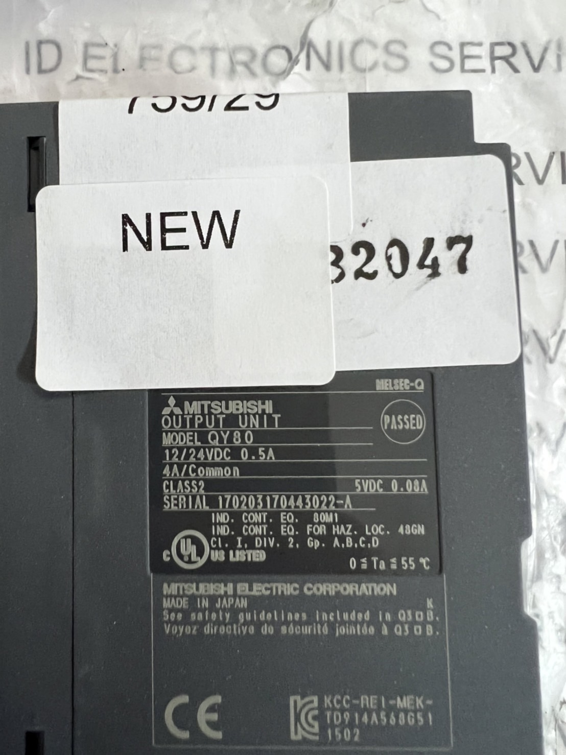 QX80 PLC " MITSUBISHI "