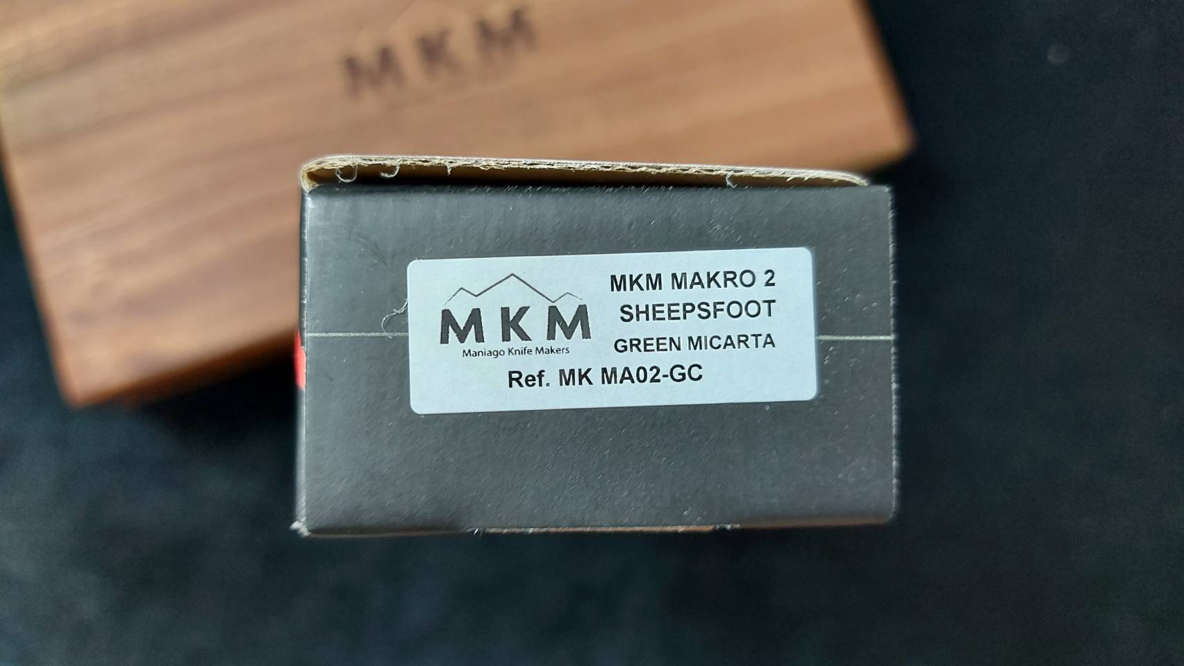 MKM MAKRO 1 M390 SW SHEEPSFOOT FIXED bld GRN CVN MICARTA hdl