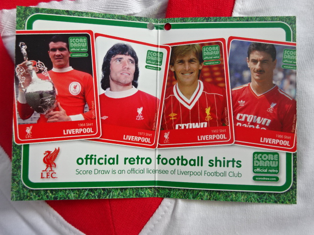 เสื้อฟุตบอล ทีมสโมสรลิเวอร์พูล ชุดเยือน เรโทร 1978 ใหม่ M-Size / LIVERPOOL Football Shirt Retro Away Kit 1978 Jersey NEW M-Size