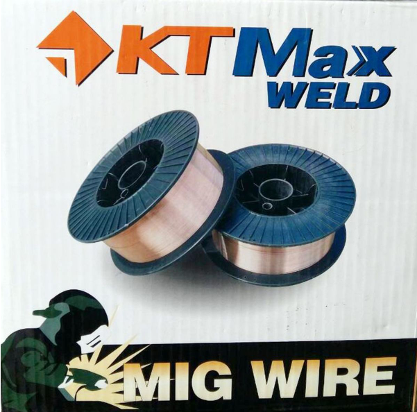 ลวดเชื่อม ตู้เชื่อม MIG ขนาด 1.2 mm เคที เวลด์ รุ่น ER70S-6 (15KG) Pn.101-0030 ##