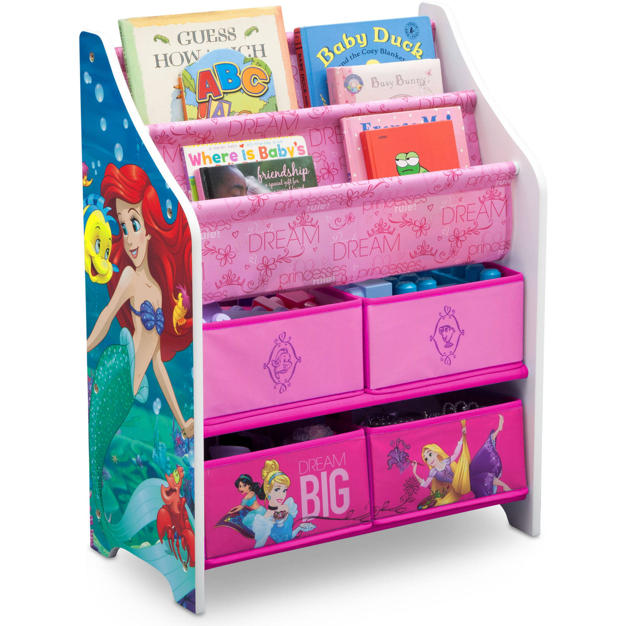 ชั้นเก็บหนังสือ ชั้นวางของ ลายเจ้าหญิง Disney Princess Book and Toy Organizer รุ่นใหม่