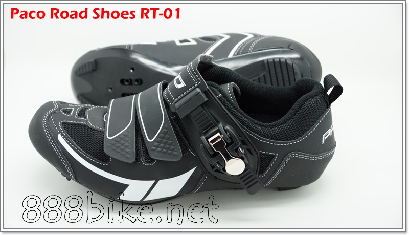 รองเท้าเสือหมอบ PACO Cycling Road Shoes, RT-01 รองเท้าปั่นจักรยานเสือหมอบ มีล็อค