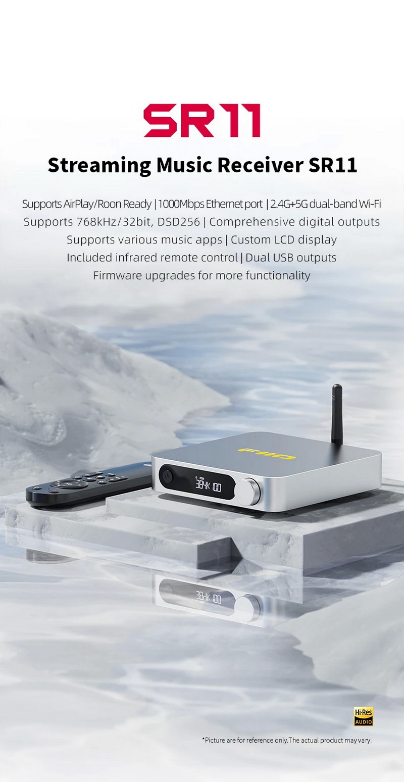 FiiO SR11 เครื่องรับเพลงสตรีมมิ่งแบบ Lossless ประสิทธิภาพสูง รองรับ AirPlay, Roon Ready ประกันศูนย์ไทย