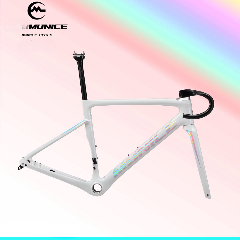 Munice R2 Ultra-Light Carbon Road Frame – Toray T800 + M46, Disc Brake Compatible, 970g, 9 Colors | 5-Year Warranty