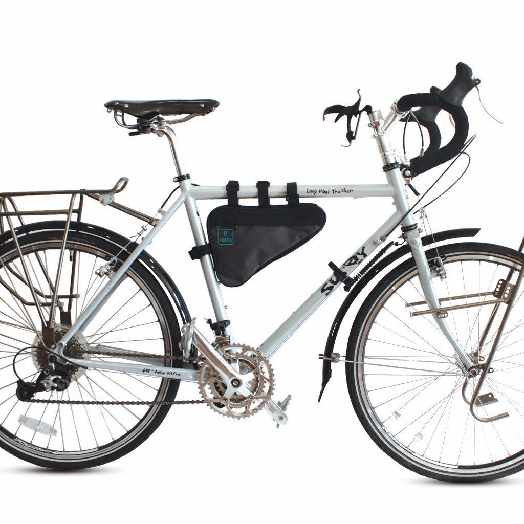 VINCITA Tir-angle Bag, B023M กระเป๋าสามเหลี่ยมใต้เฟรม วัสดุเคลือบกันน้ำ