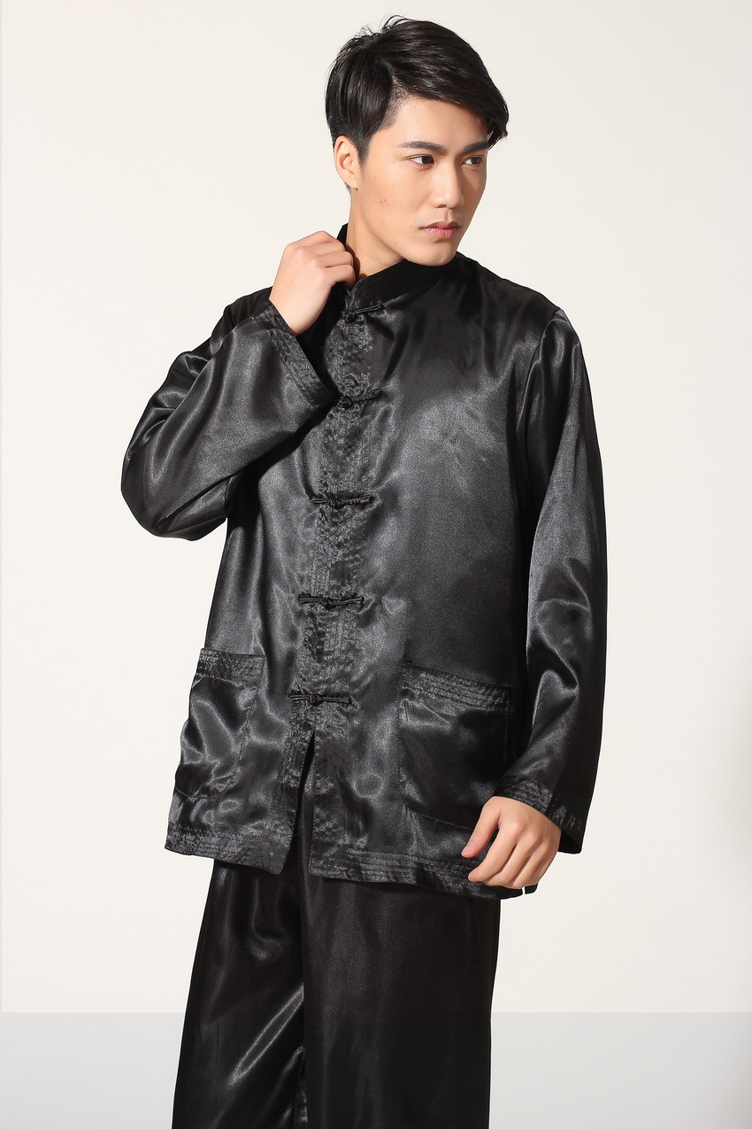 Pre-order ชุดจีนชาย แขนยาว สีดำ