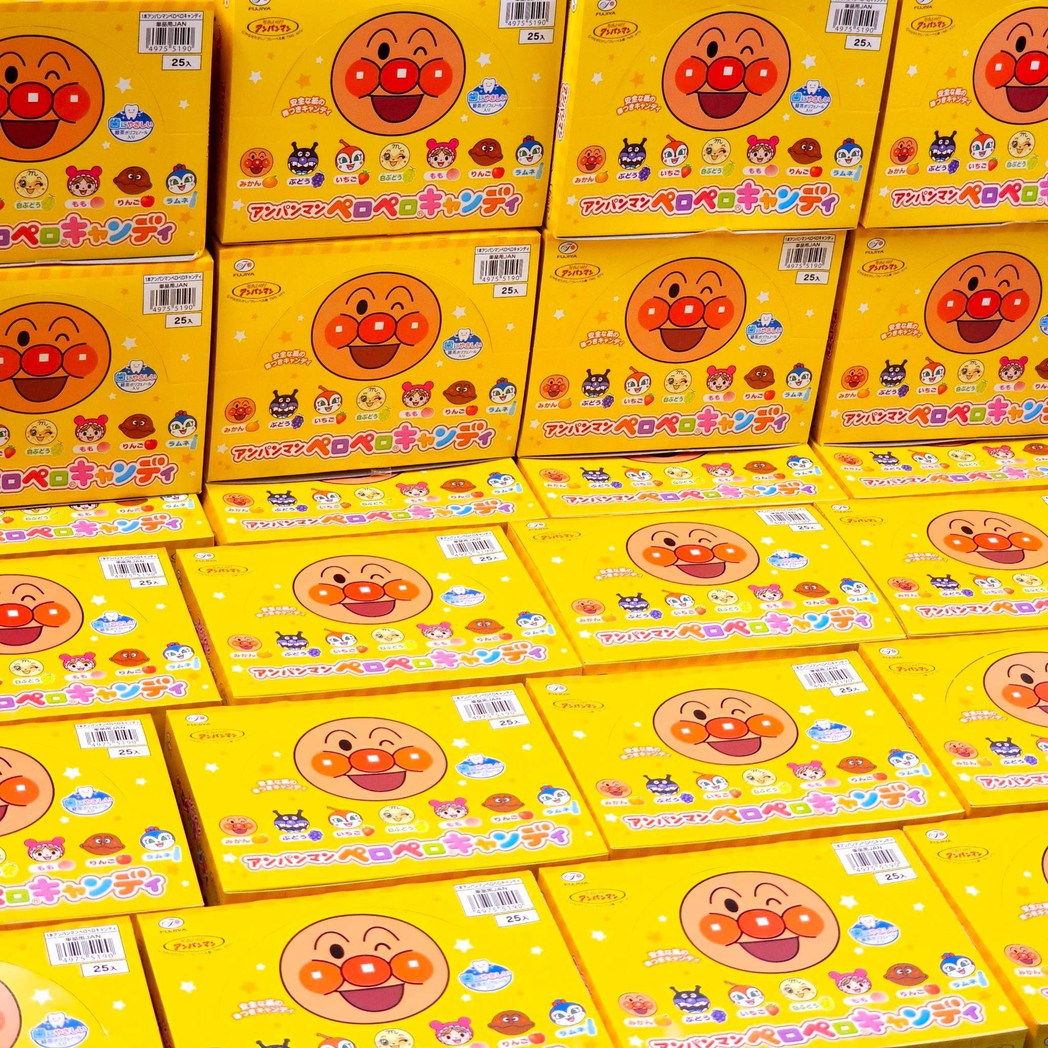 Anpanman อมยิ้มป้องกันฟันผุ ขนมสุดสร้างสรรค์จากญี่ปุ่น ! 1 กล่อง บรรจุ 25 ซอง