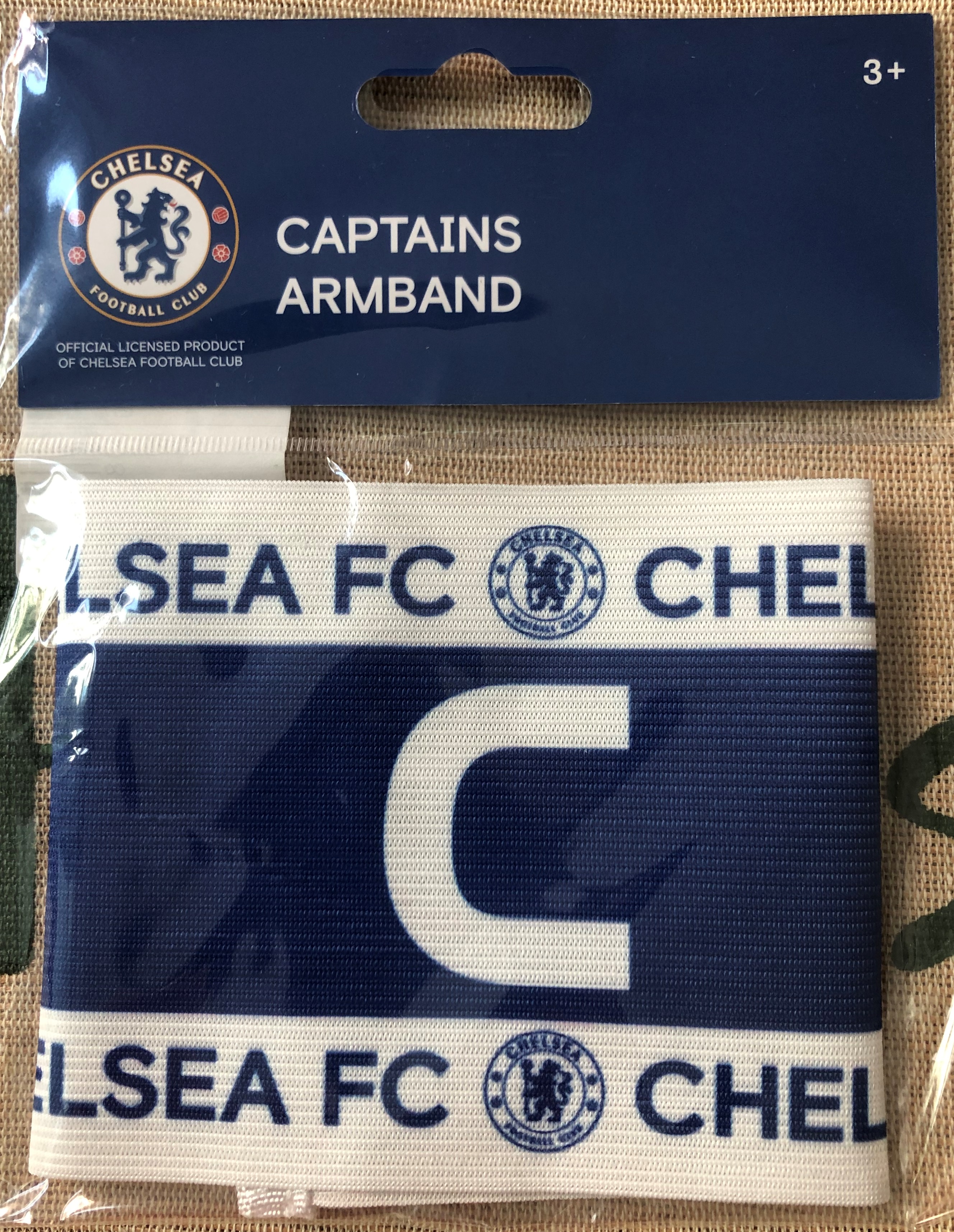 ปลอกแขนกัปตันทีม ฟุตบอล สโมสรเชลซี - CHELSEA FC ใหม่ / CHELSEA Football Club Captain Armband - CHELSEA FC NEW