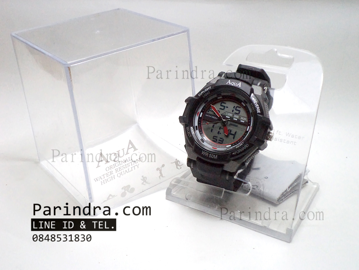 นาฬิกาข้อมือ AQUA รุ่น TGA2126-AD71 สีดำ-เทา