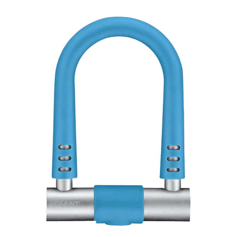 GIANT SI U-LOCK ล็อคจักรยานอย่างดี ตัว U มีสีส้มและสีฟ้า