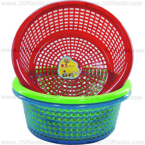 ตะกร้า/ตะแกรงกลม 333 ตะกร้าคัดขนาด สีสดใส ขนาด Ø 42 x 17 cm.