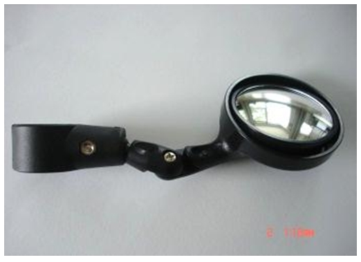กระจกมองข้างนูนเล็ก รัดบนแฮนด์รถจักรยาน MR-3200U Bicycle Mirror HAND BAR MIRROR 3D สำหรับรูเล็ก