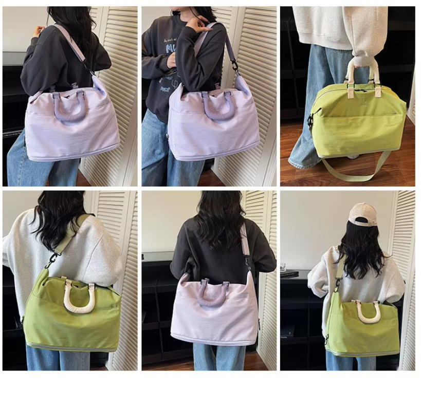 กระเป๋าผ้า Lulu สะพายข้าง รุ่น 886 ขนาด ก.42*ส.26* ก้น 22 ซม.