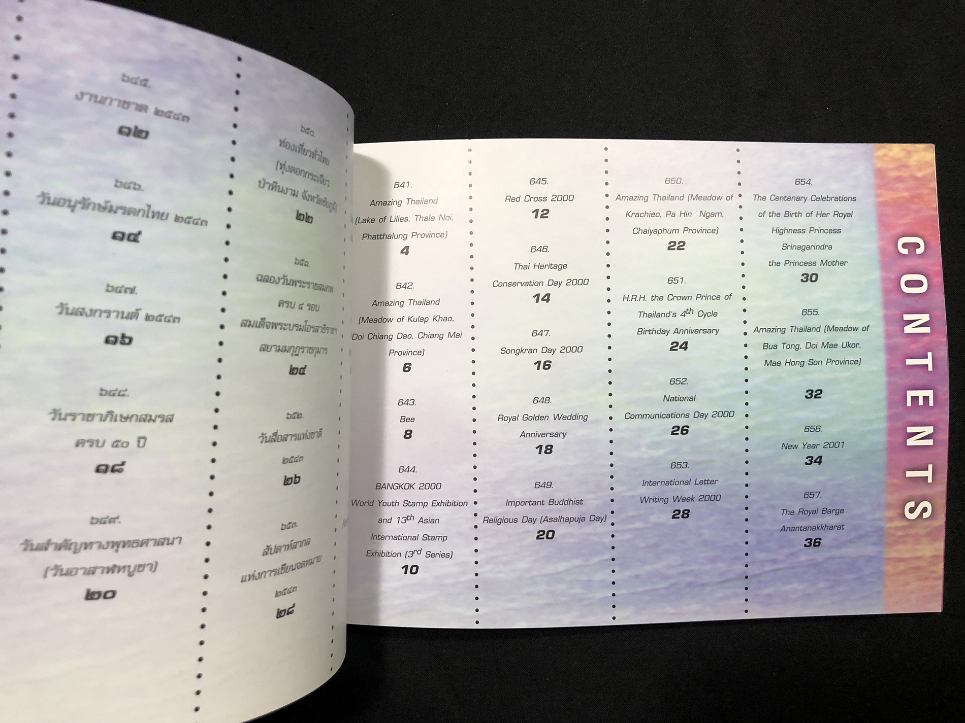 สมุดตราไปรษณียากรไทย ประจำปี 2543