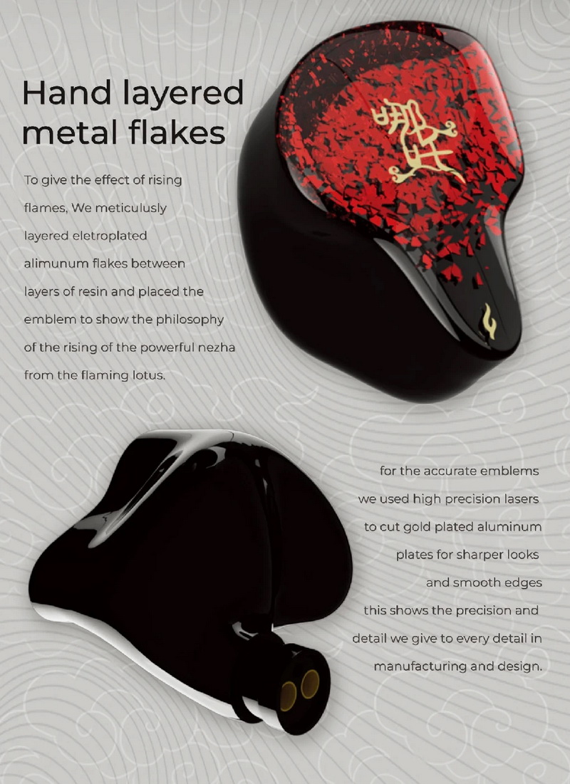 Tangzu Nezha หูฟัง IEMs Hybrid 7 ไดรเวอร์ 6BA+1Electrostatic ประกันศูนย์ไทย