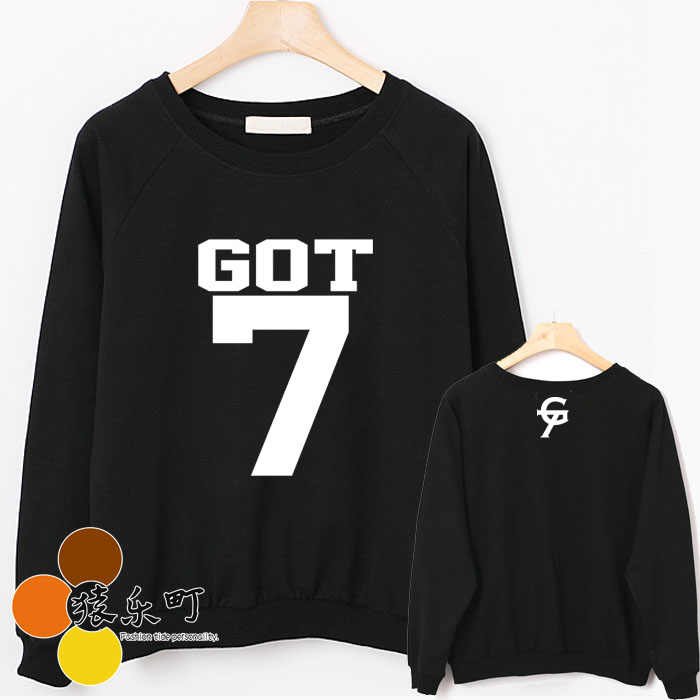 เสื้อแขนยาว GOT7 สีดำ