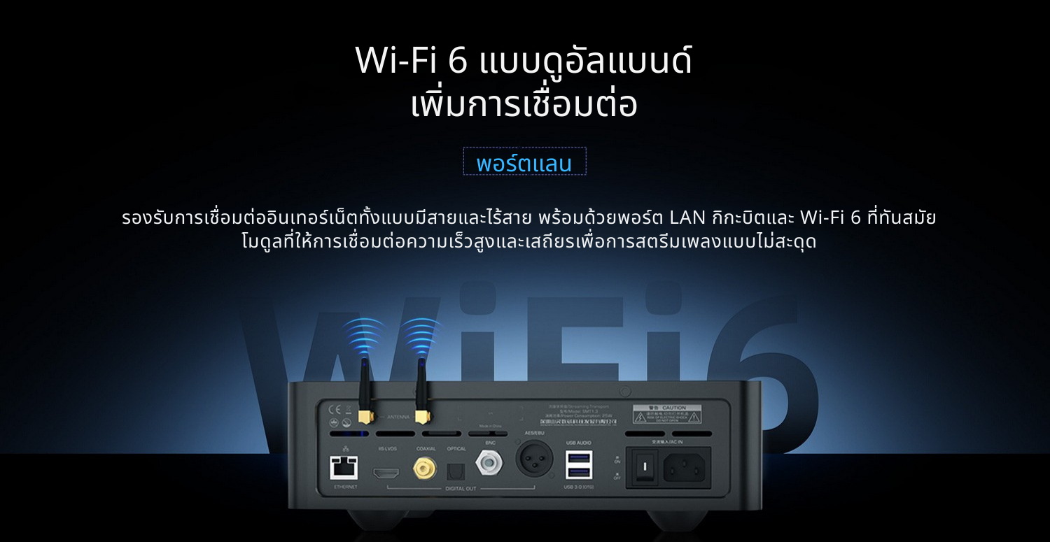 [PreOrder] Shanling SMT1.3 สตรีมเมอร์ Hi-Fi ยุคใหม่ รองรับ MQA Dual Hi-Res ประกันศูนย์ไทย