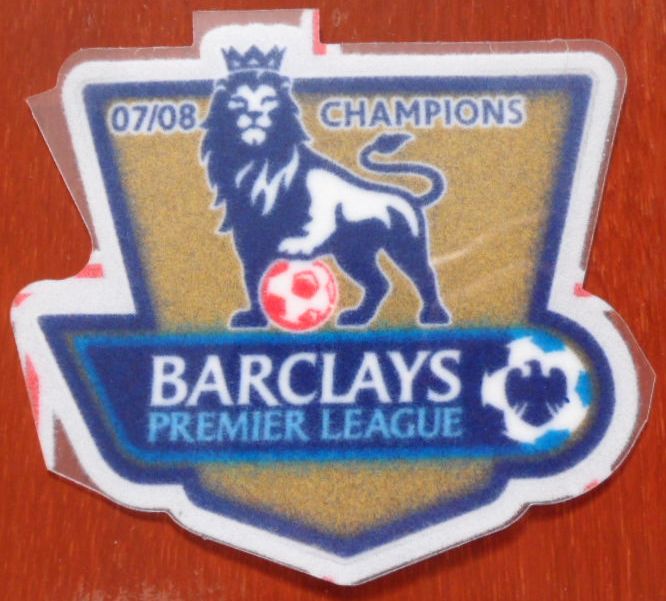 อาร์มสัญลักษณ์ฟุตบอล การแข่งขันฟุตบอลพรีเมียร์ ลีก - PREMIER LEAGUE CHAMPIONS 2007/08 FAN SIZE ใหม่ / PREMIER LEAGUE National Football League FAN SIZE Football Patch/Badge - PREMIER LEAGUE CHAMPIONS 2007/08 NEW
