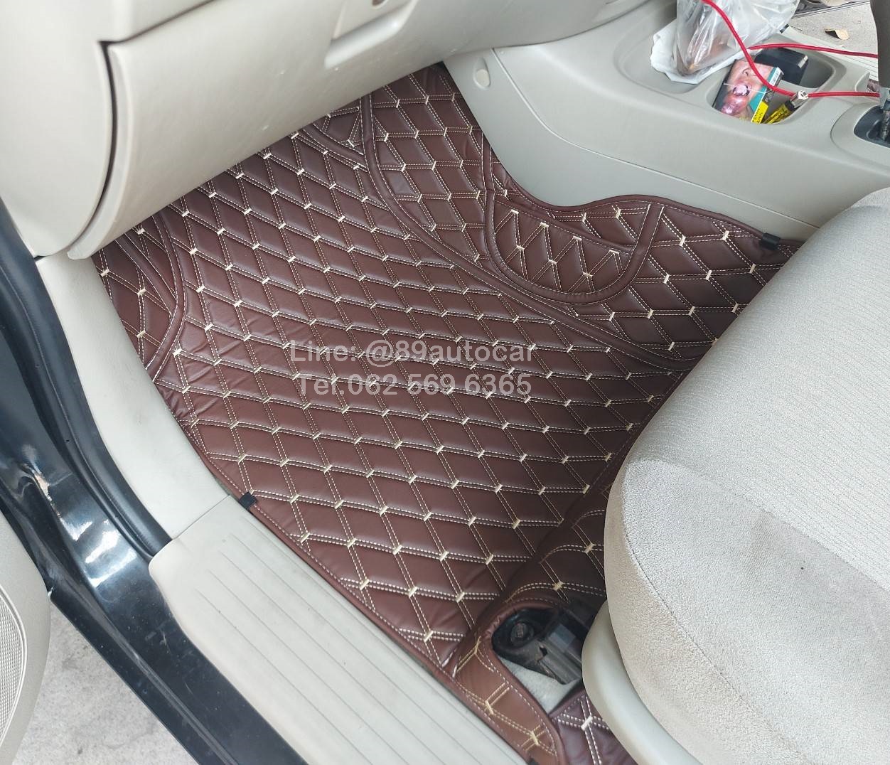 Toyota Innova (โตโยต้า อินโนวา) 2005-2014 ปูพรมVVIP สีกาแฟด้ายทอง