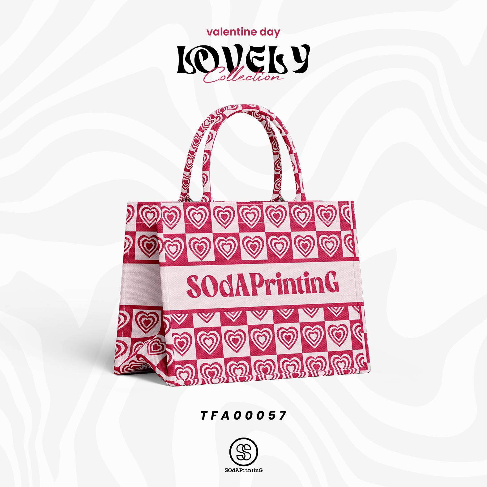 Mini Book tote bag Lovely Collection รหัส TFA00057 #ใส่ชื่อได้ #SOdAbag #SOdAPrintinG