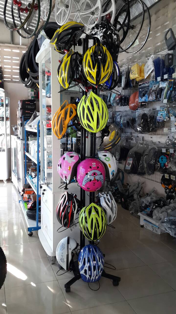 แท่นโชว์หมวกจักรยาน Bicycle Helmet display stand ,KW-7079