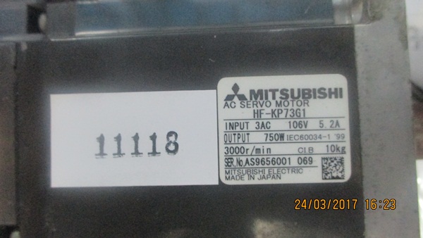 SERVO MOTOR “ MITSUBISHI ” รุ่น HF-KP73G1