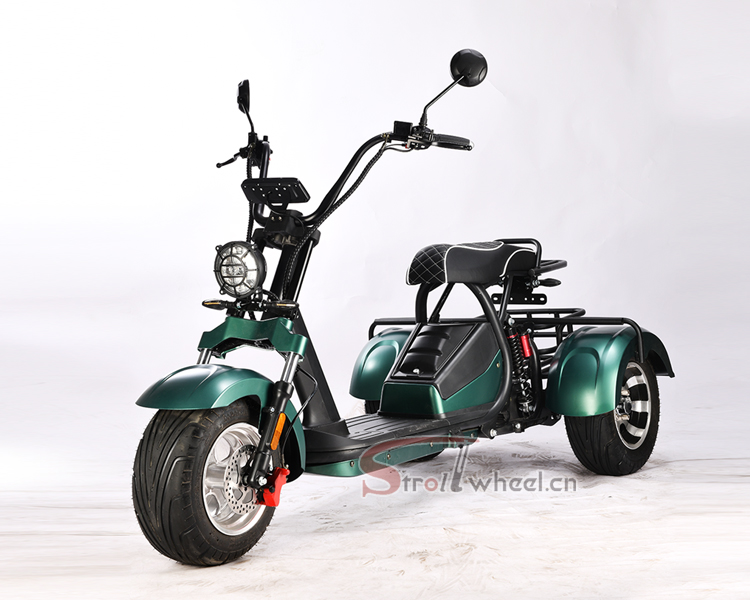 StrollWheel HM-3 รถสกูตเตอร์ไฟฟ้า 3 ล้อ Citycoco 2000W | แบตเตอรี่ 60V 20Ah | วิ่งไกล 50-60 กม. | สีหลากหลาย