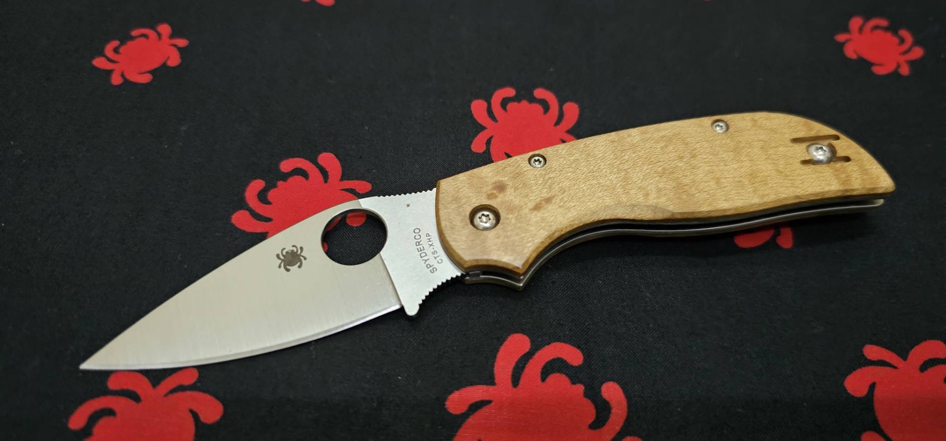 Spyderco Chaparral SlipIt Knife Maple Wood (2.81" Satin CTS-XHP)