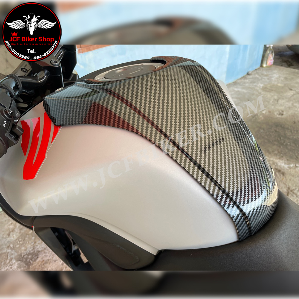 ครอบถัง กันรอยถัง YAMAHA MT-15 ปี2017-2021 ลายเคฟล่า