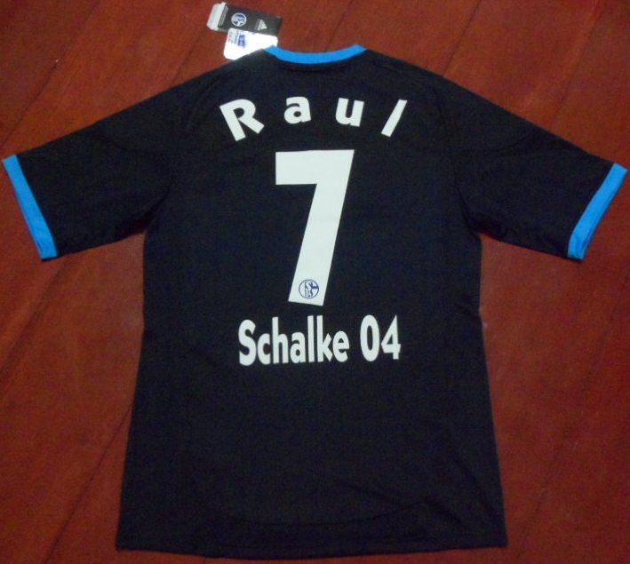 เสื้อฟุตบอล #7 ราอูล ทีมสโมสรชาลเก้ 04 ชุดเยือน 2010/11 ใหม่ M-Size / #7 RAUL FC SCHALKE 04 Football Shirt Away Kit 2010/11 Jersey NEW M-Size