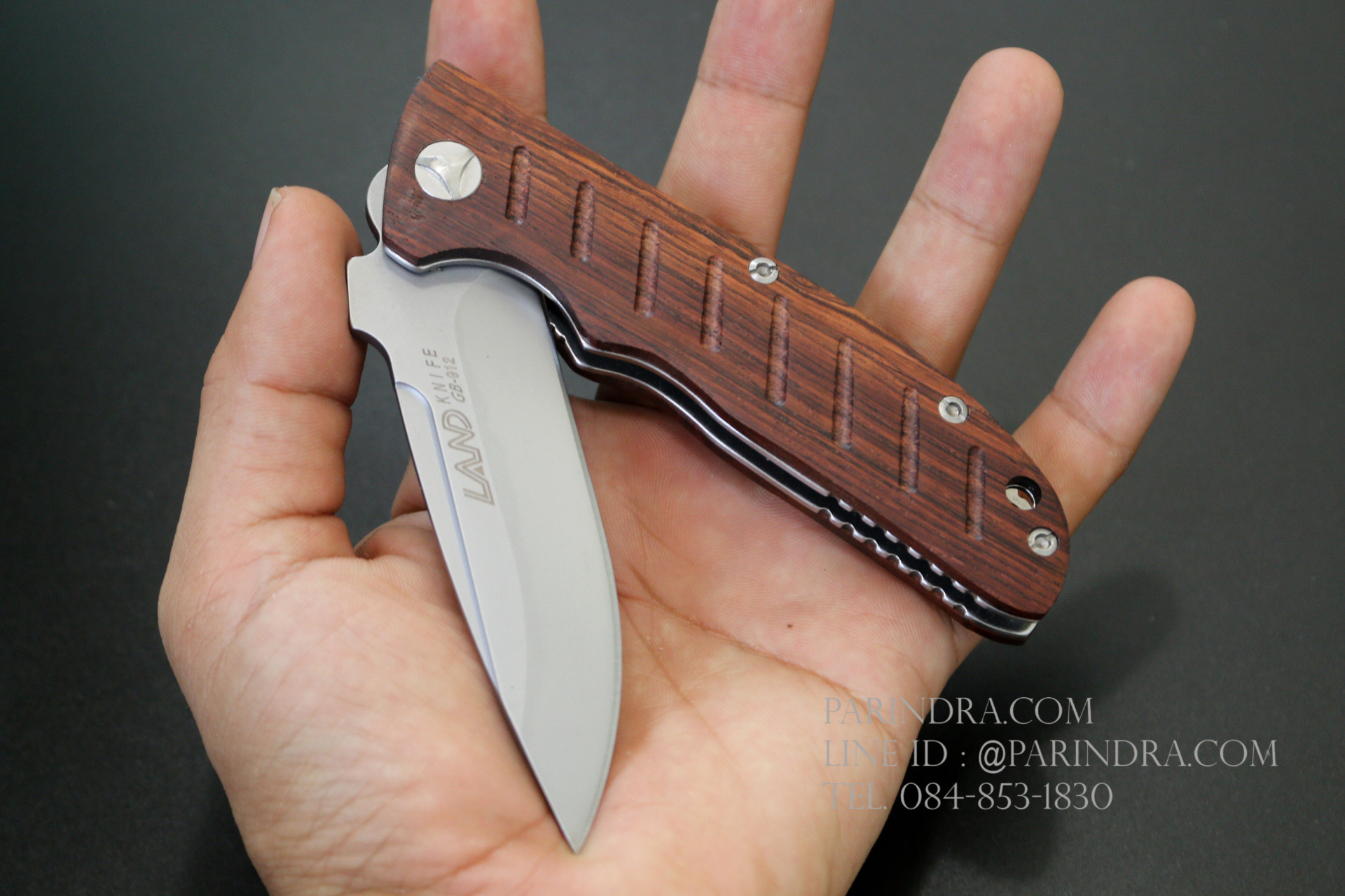 มีดพับ Land Knife GB-912 ด้ามไม้ Classic คมกริบ (ของแท้)