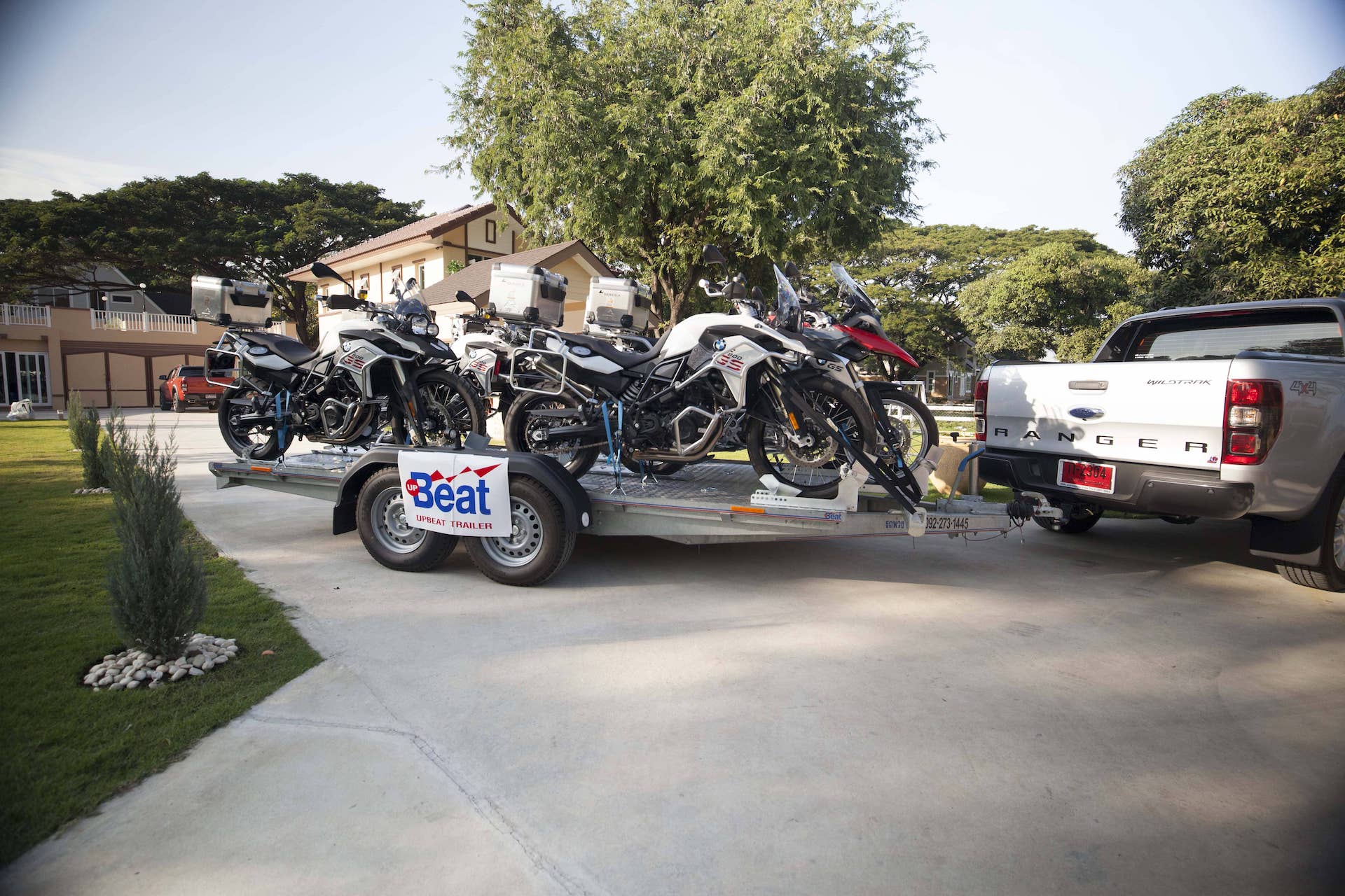 รถพ่วง อัพบีท UPBEAT Dirt Bike JR. BIKE rail motorcycle trailer, 2 BIKES