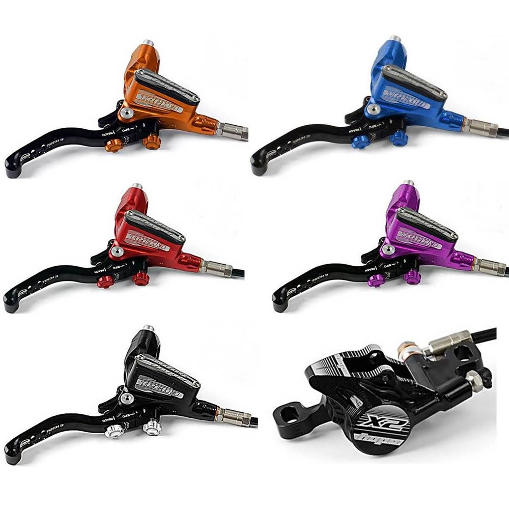 ชุดดิสเบรค Hope Tech 3 X2 Disc Brake set (หน้า+หลัง) มีมือเบรคหน้า+หลัง และ คาลิปเปอร์เบรค หน้า+หลัง