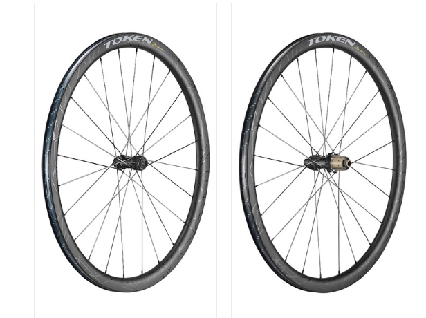 ล้อเสือหมอบคาร์บอน ดิสค์เบรก TOKEN VENTOUS DISE C36D 700C ROAD DISC WHEELSET 2020, CERAMIC TFT