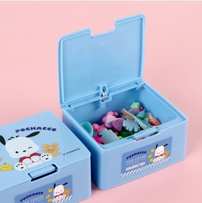 Sanrio storage box กล่องเก็บของซานริโอ้ขนาด 10.6×8.8×5.2(Kitty/MyMelody/Kuromi/Pochacco/Cinnamoroll)