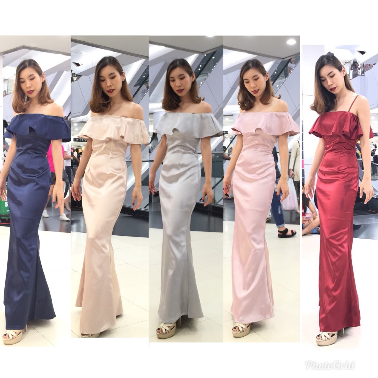 ชุดเพื่อนเจ้าสาว ชุดราตรียาว Peony - Ruffle top & Mermaid skirt