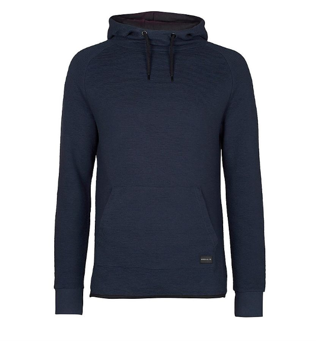 เสื้อฮู้ดอาร์เซนอล Rib Funnel Neck สีน้ำเงินของแท้