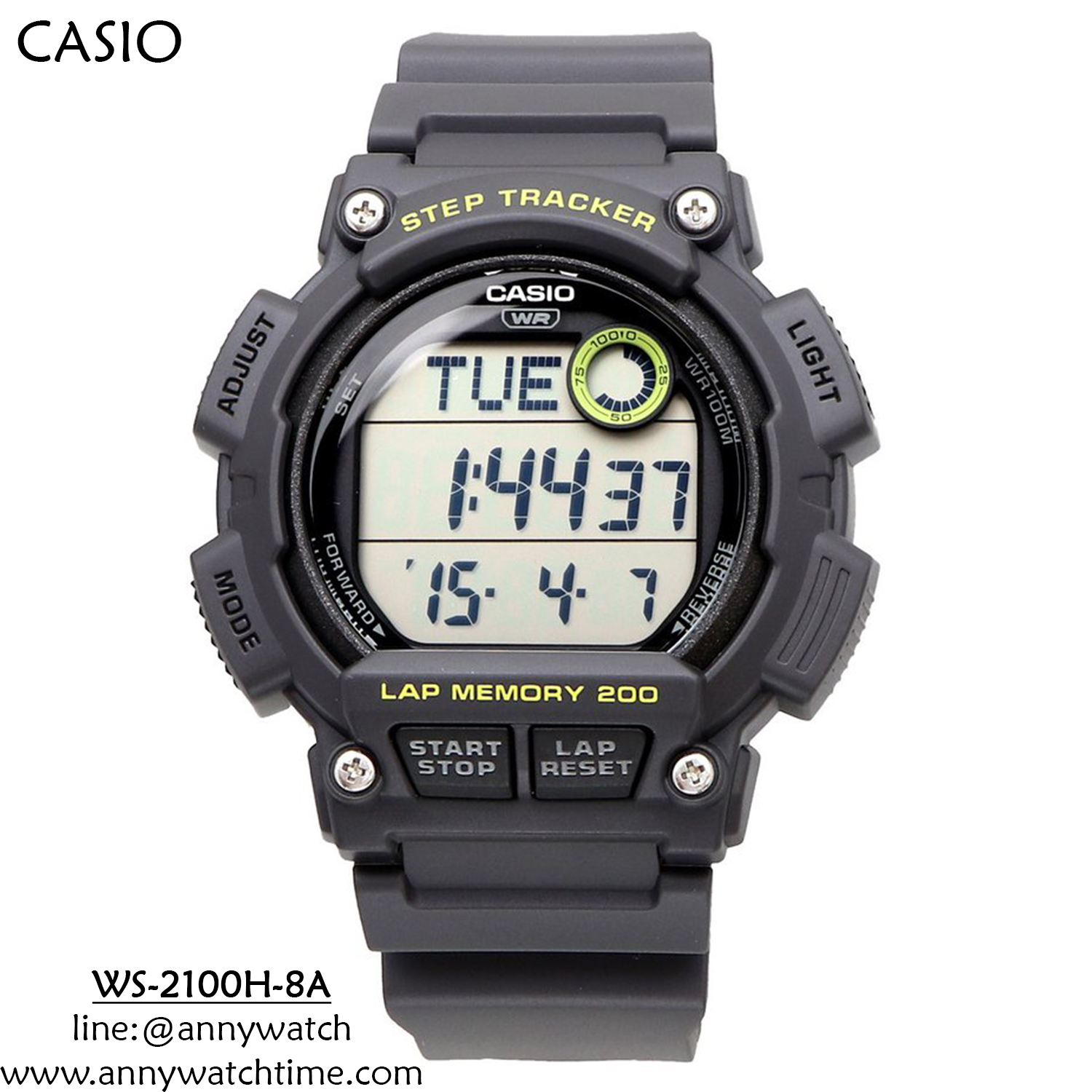 CASIO WS-2100H-8A
