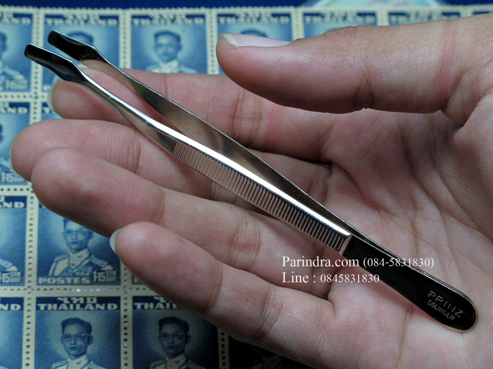 ปากคีบแสตมป์ PRINZ จาก เยอรมัน Germany ใช้หยิบหรือจับแสตมป์ (อย่างดี)