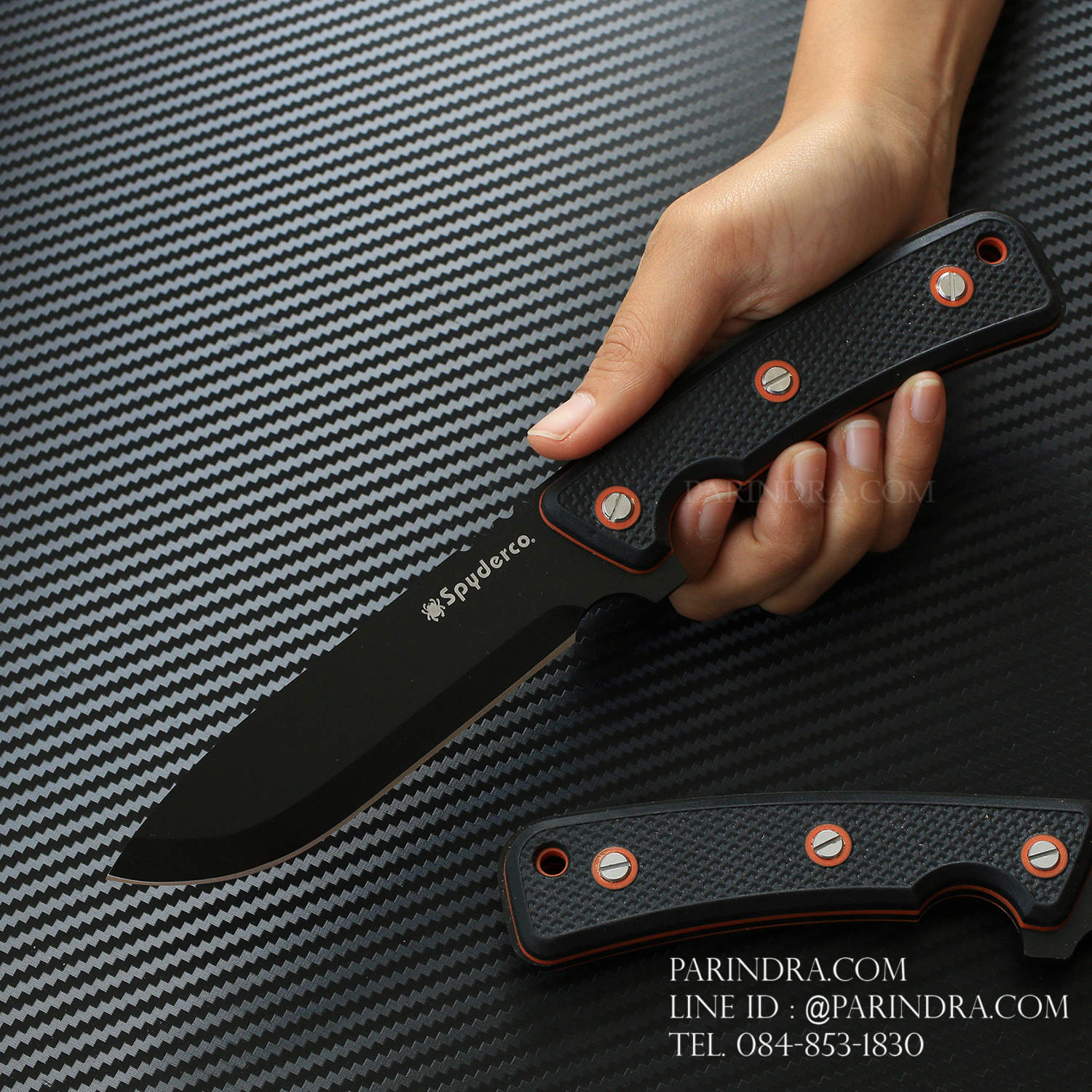 มีดใบตาย Spyderco สีดำ ขนาด 10 นิ้ว (OEM)